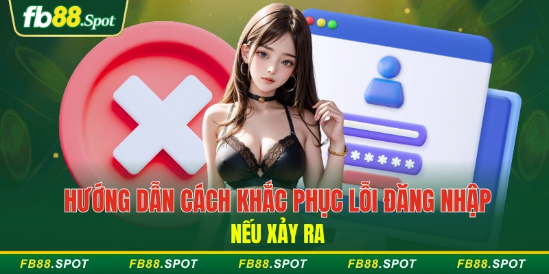 Hướng dẫn cách khắc phục lỗi đăng nhập nếu xảy ra
