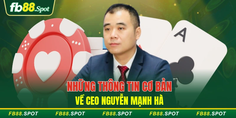 Những thông tin cơ bản về CEO Nguyễn Mạnh Hà